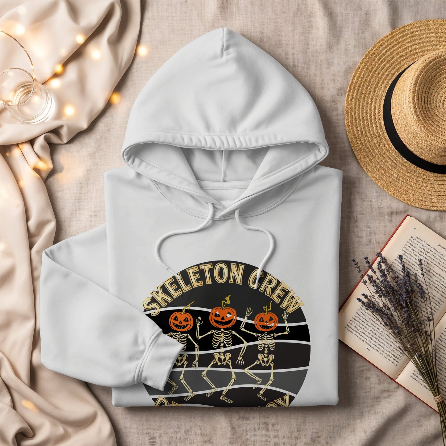 Skeleton Crew Pumpkin Halloween Hoodie product type