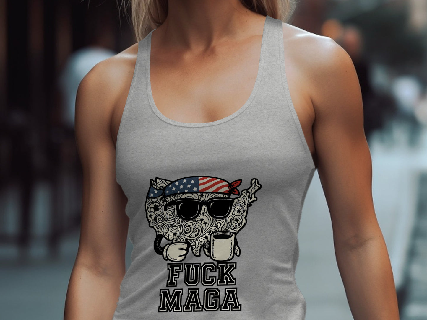 Political Statement Graphic Tank Top product