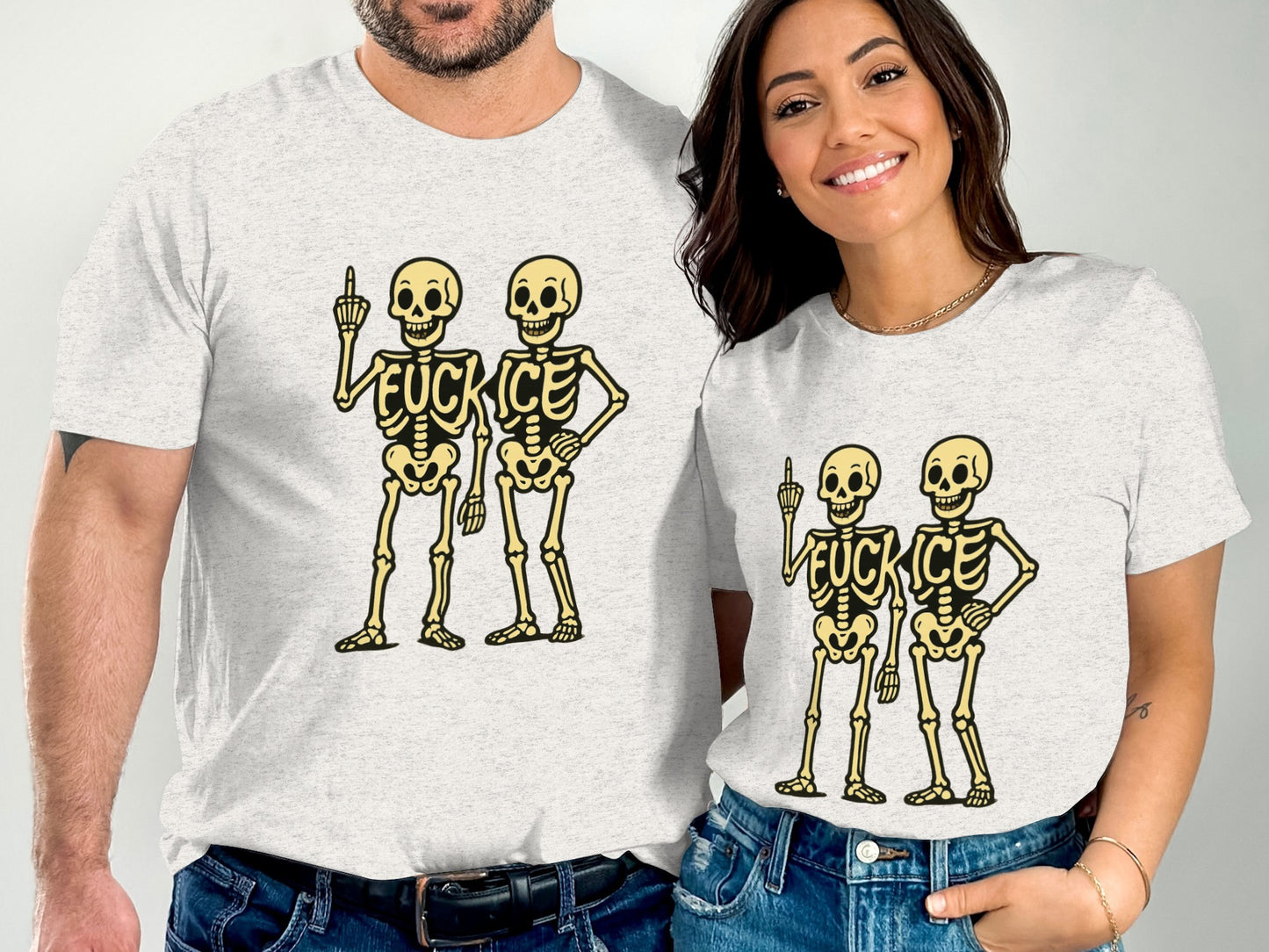 Skeleton Graphic Statement Tee Shirt product type