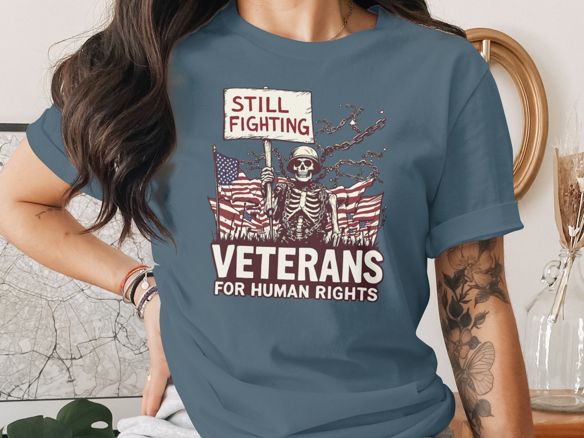 Still Fighting Veterans for Human Rights T-shirt