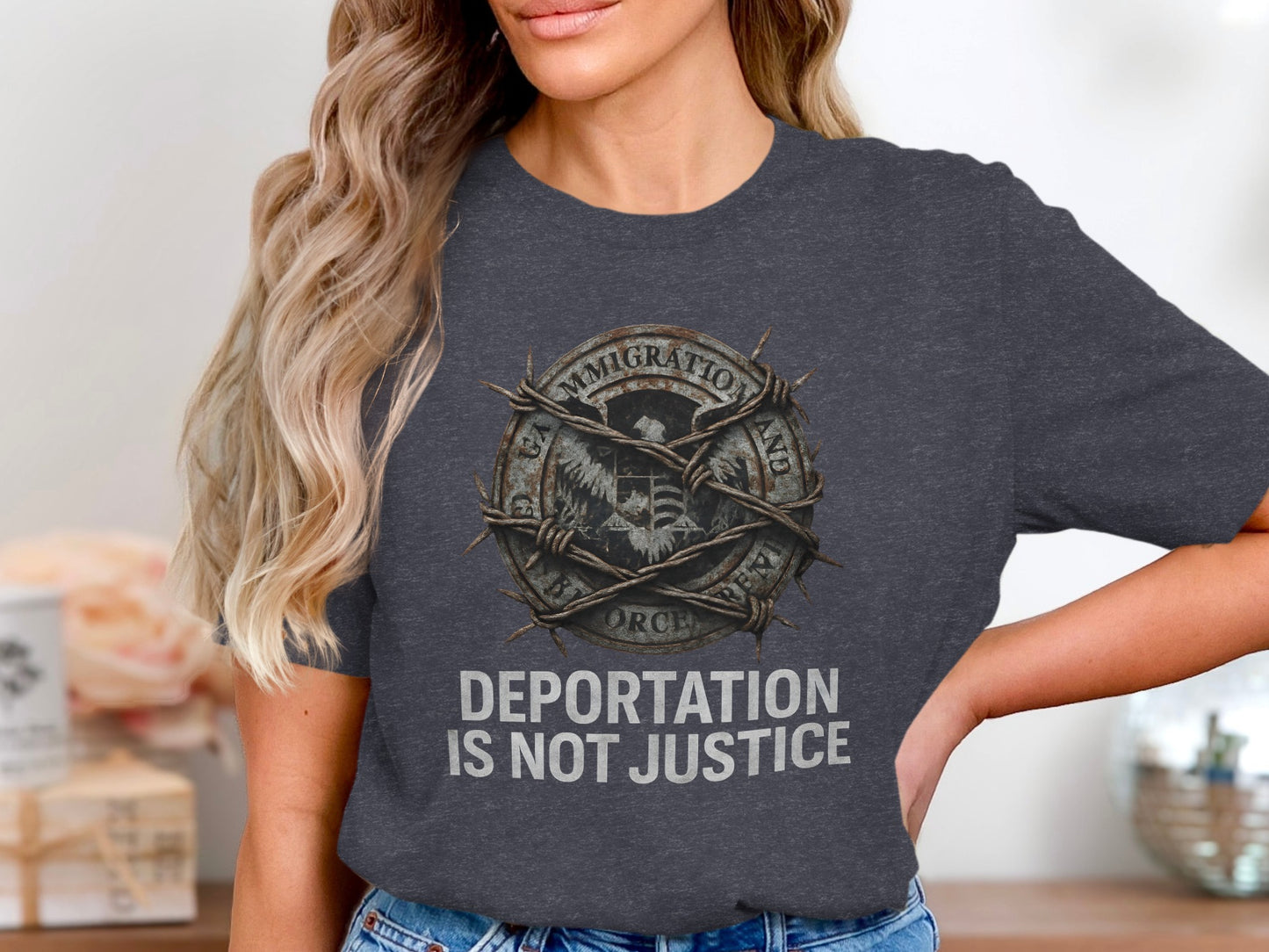 Deportation Is Not Justice Graphic T shirt product