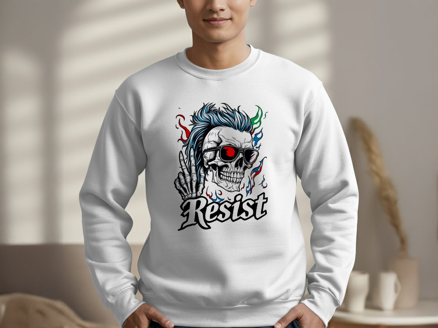 Resist Skull Graphic Sweatshirt product type