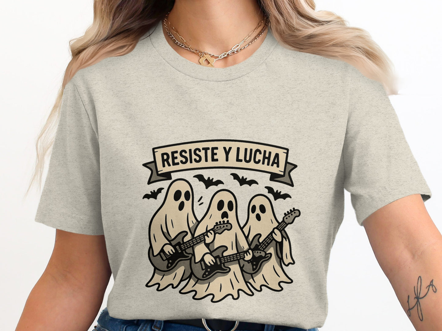 Resist and Fight Ghost Band Graphic T-Shirt product