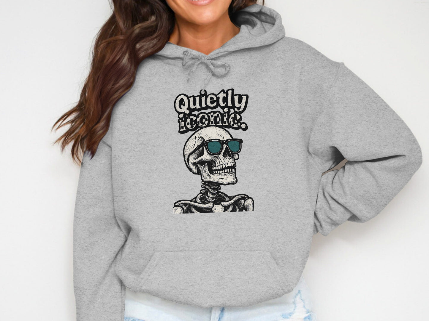 Quietly Iconic Skeleton with Sunglasses Hoodie product