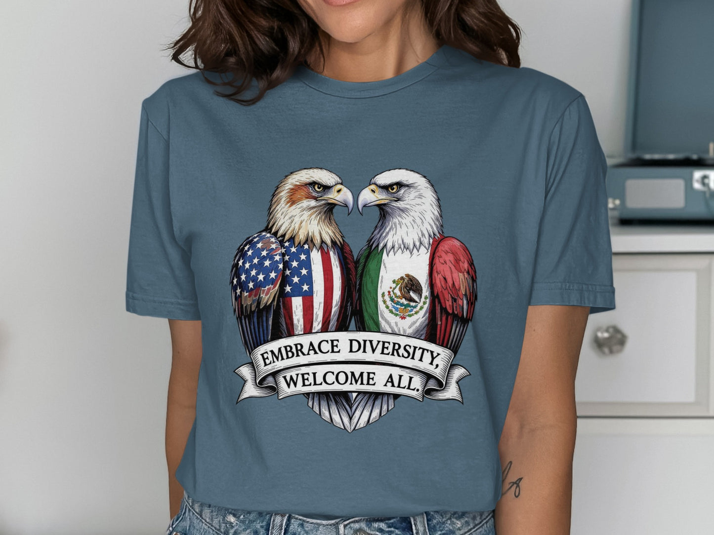 Embrace Diversity Welcome All Graphic T-shirt product type