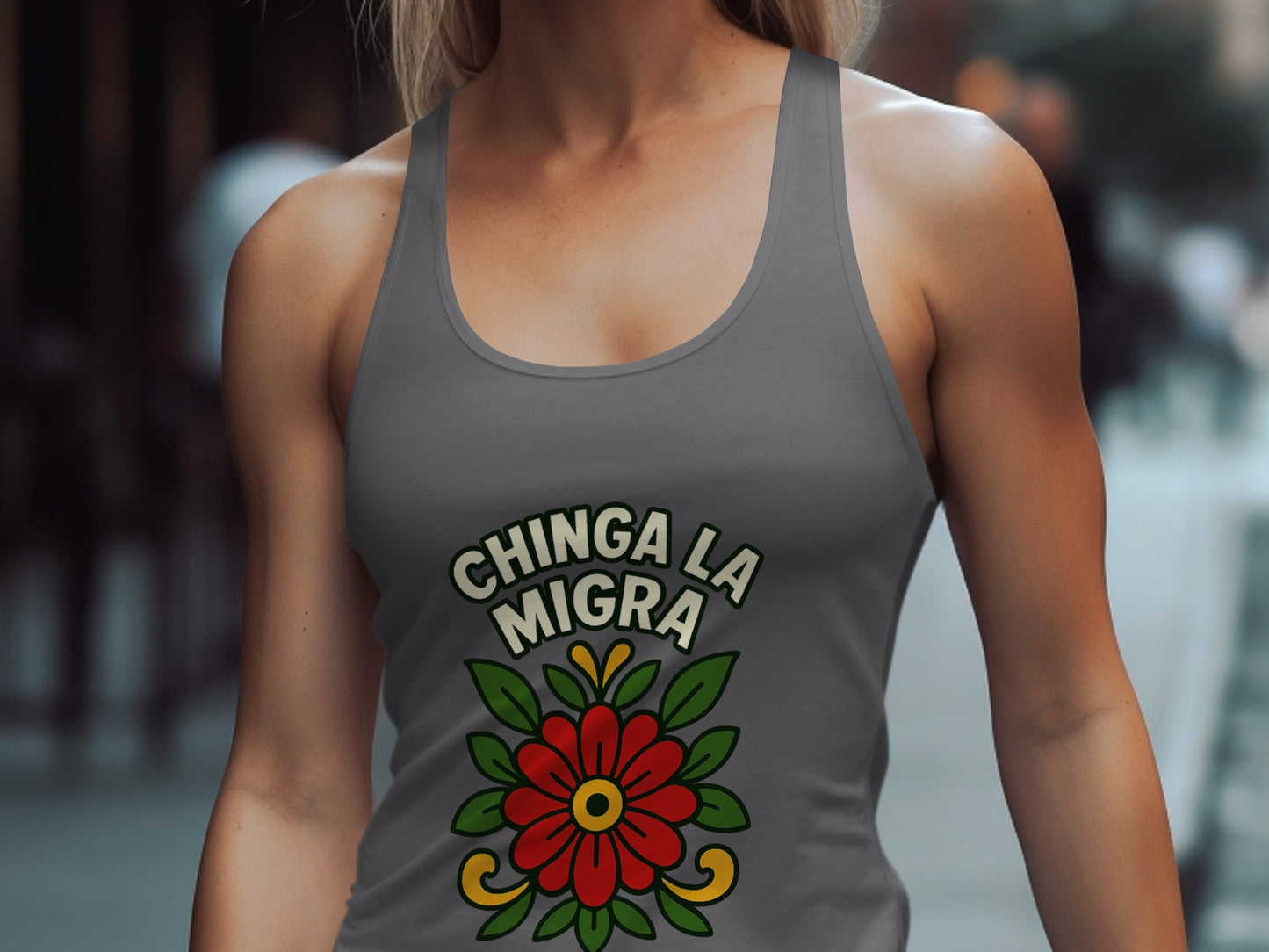 Chinga La Migra Graphic Tank Top product type