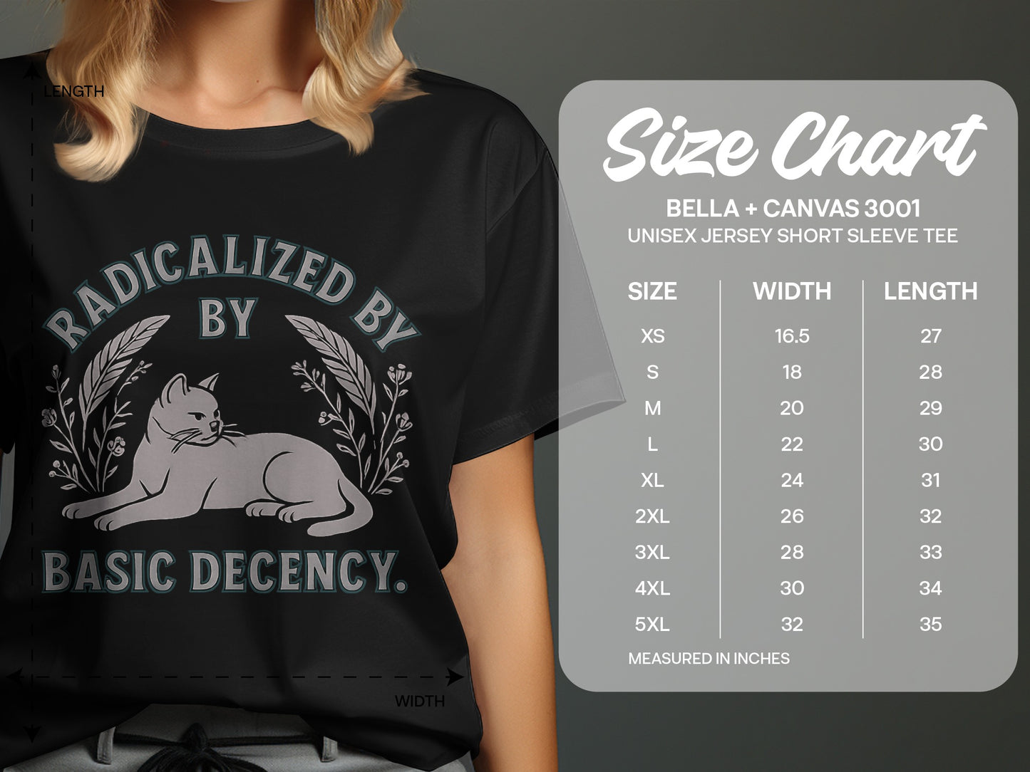 Radicalized by Basic Decency Unisex Jersey Tee product