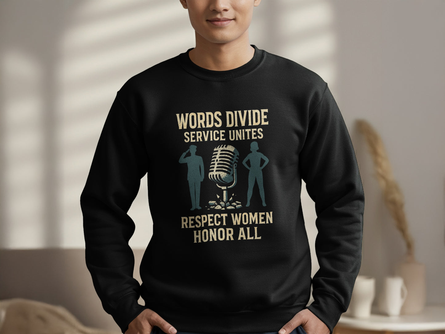 Words Divide Service Unites Respect Women Honor All product type