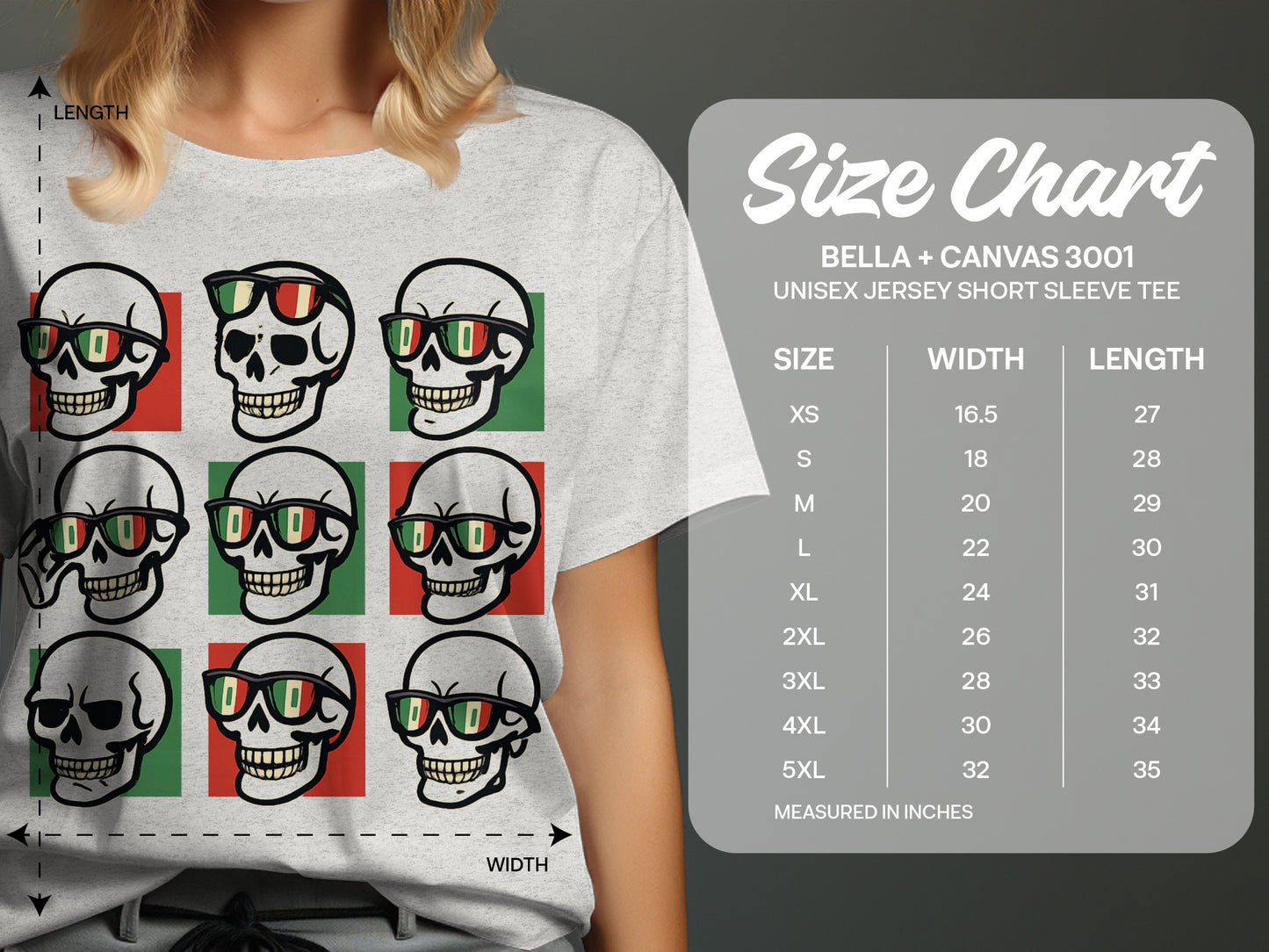 Colorful Skull Patterned Graphic Short Sleeve product
