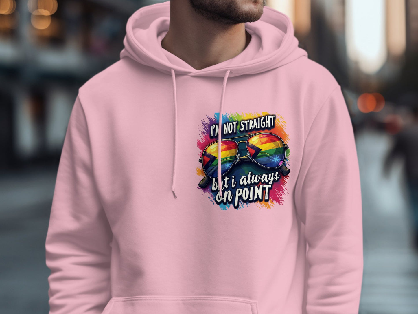 Colorful I'm Not Straight Always On Point Hoodie product
