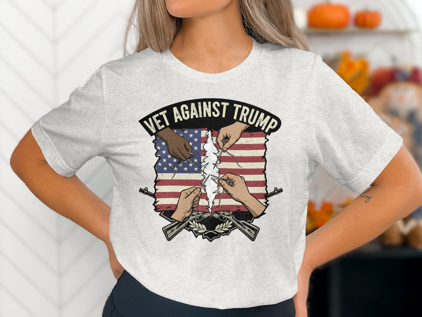 Vet Against Trump Graphic Tee Shirt product type