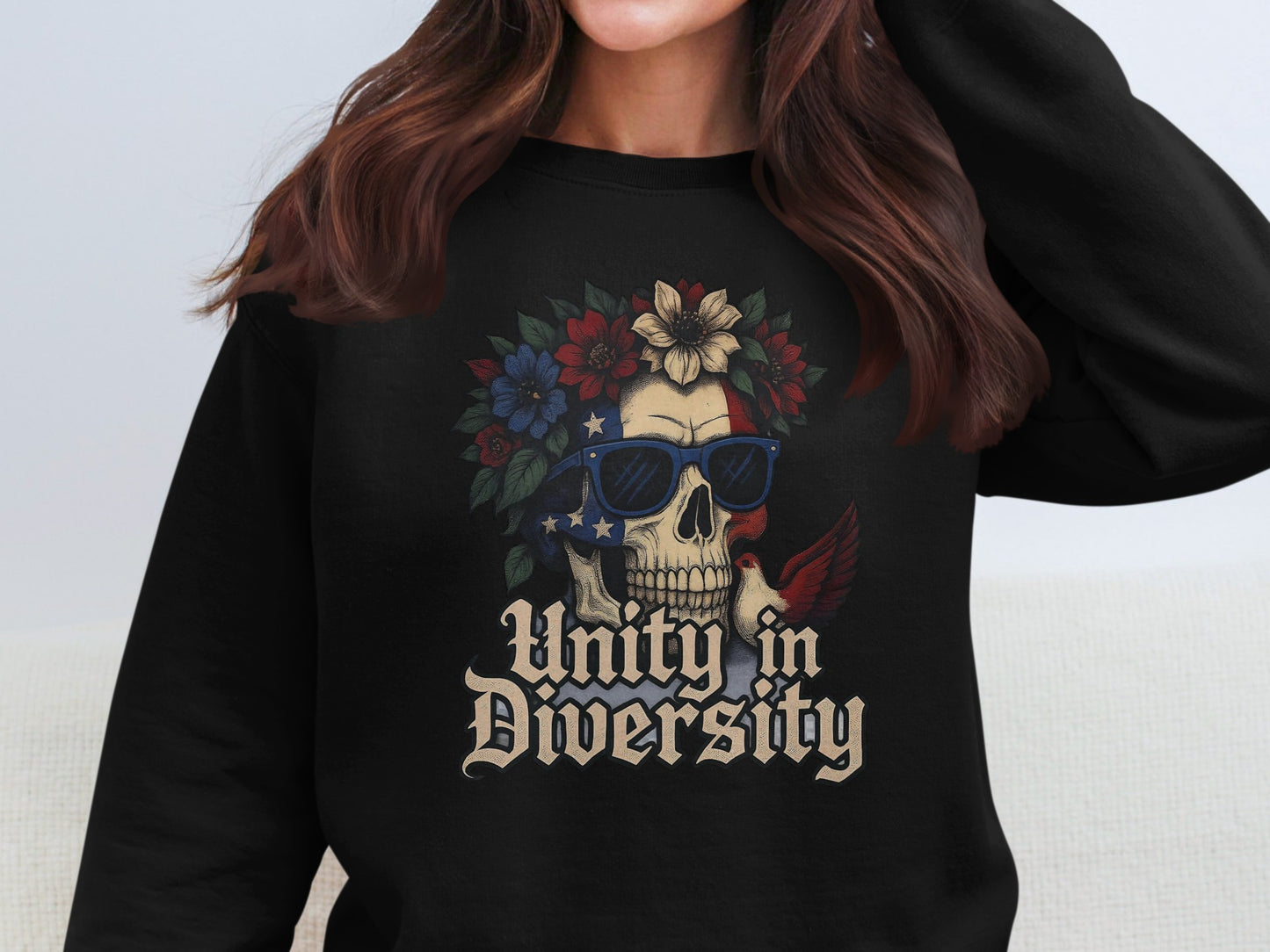 Unity in Diversity Skull Print Sweatshirt product