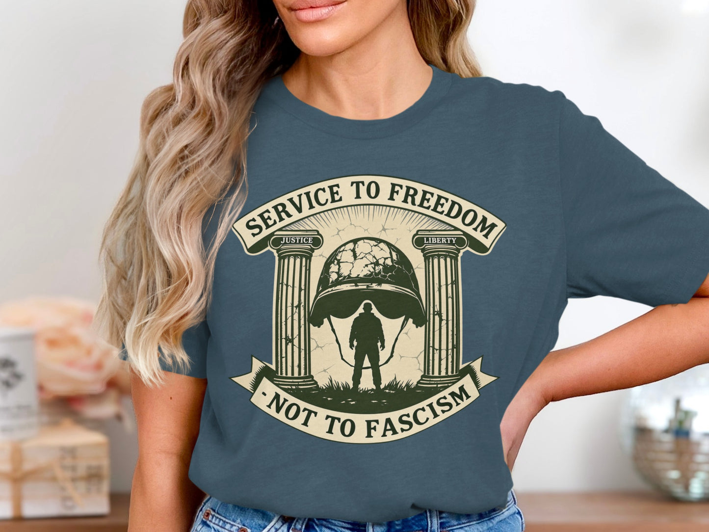 Service To Freedom Not To Fascism T-Shirt