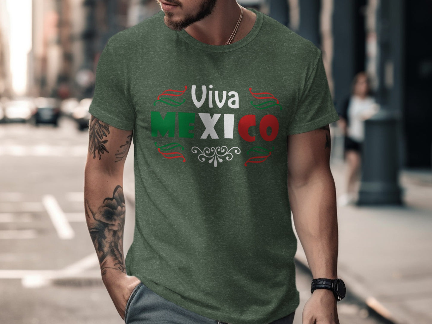 Viva Mexico Graphic Teal T-Shirt Casual Wear Product Type
