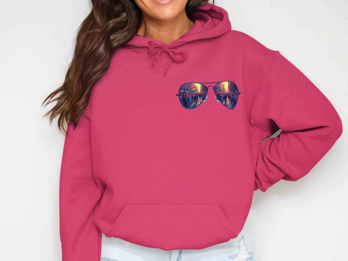 Cropped Top Hoodies - Stylish Pride Celebration Apparel