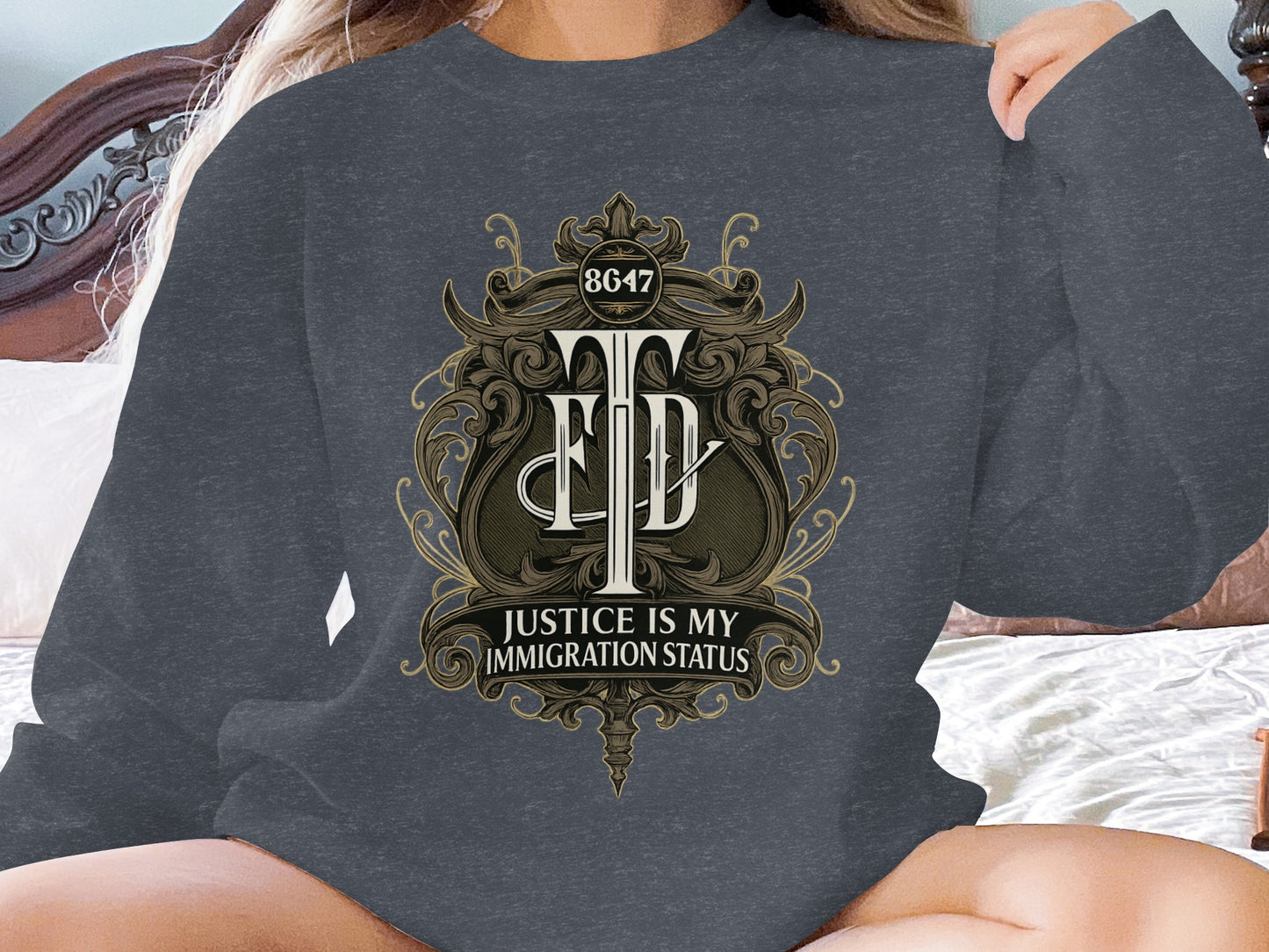 Justice Is My Immigration Status Sweatshirt Product