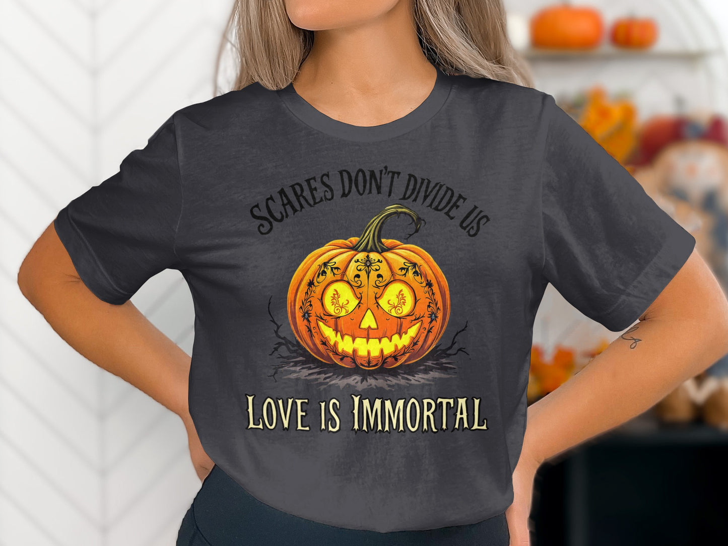 Scares Don't Divide Us Love Is Immortal T-Shirt product