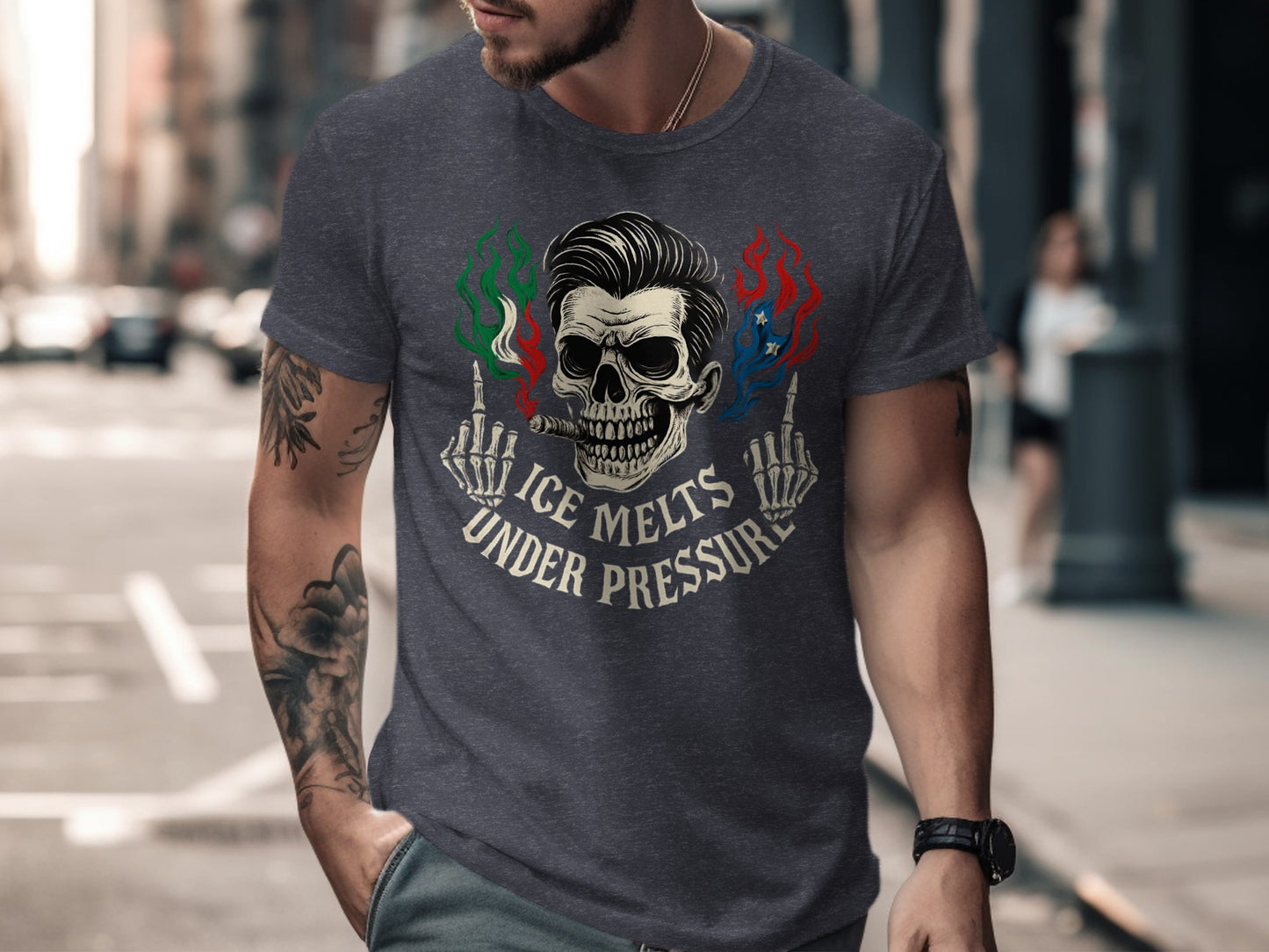Ice Melts Under Pressure Skull T-Shirt product type