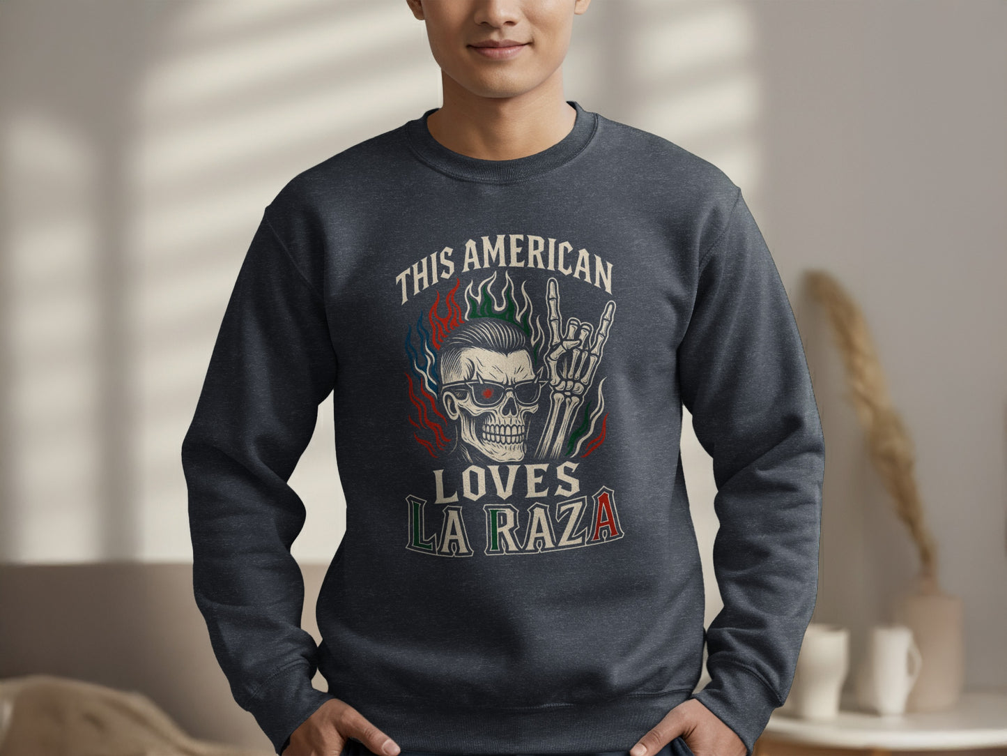This American Loves La Raza Graphic Sweatshirt product type