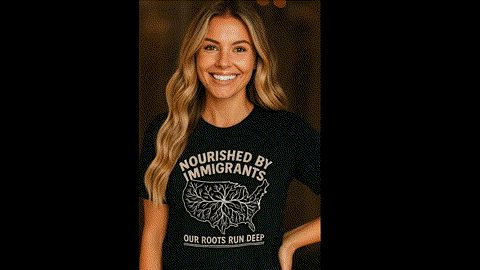 Nourished By Immigrants Our Roots Run Deep T-Shirts