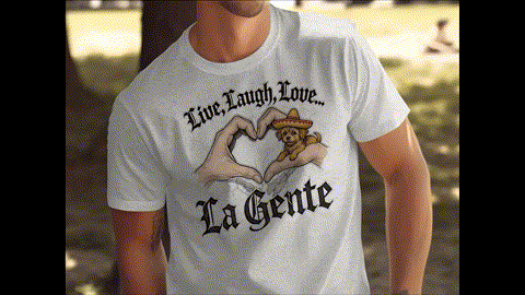 Live Laugh Love La Gente Adorable Puppy T-Shirts