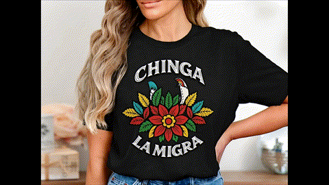 Stand Up and Fight Back Chinga La Migra T-Shirts