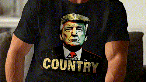 Bold Coward Of The Country Graphic Protest T-Shirts