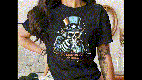 No Kings in My America FDT Chinga Tu Maga Anti Trump T-Shirts