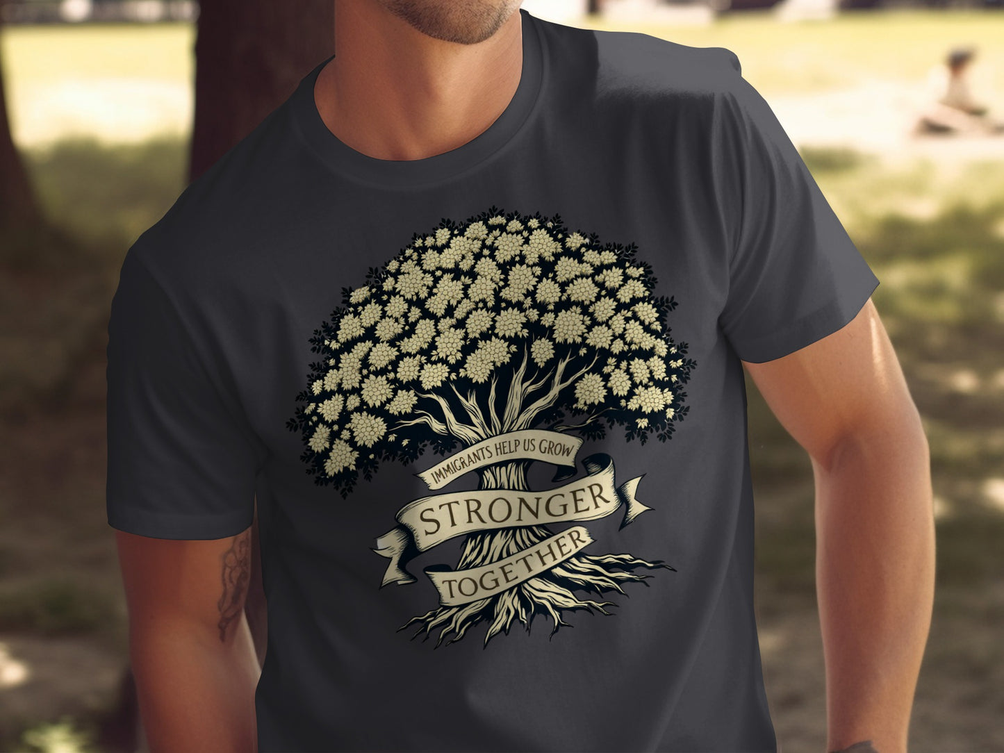 Stronger When Together Tree Roots Graphic T-Shirt product