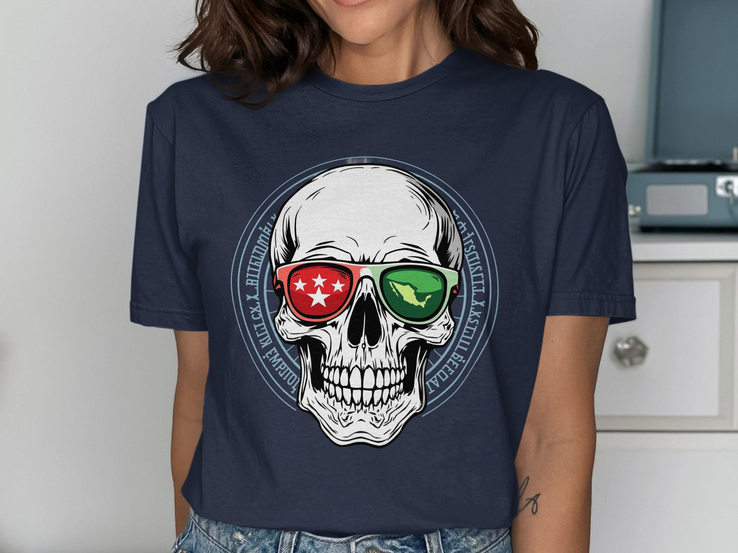 Cool Skull Design Graphic T-shirt Unique Fashion product