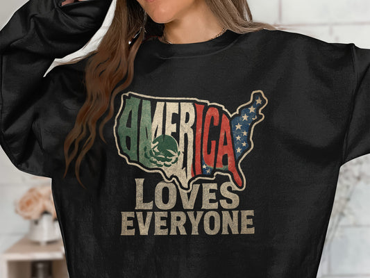 America Loves Everyone Graphic Sweatshirt product type