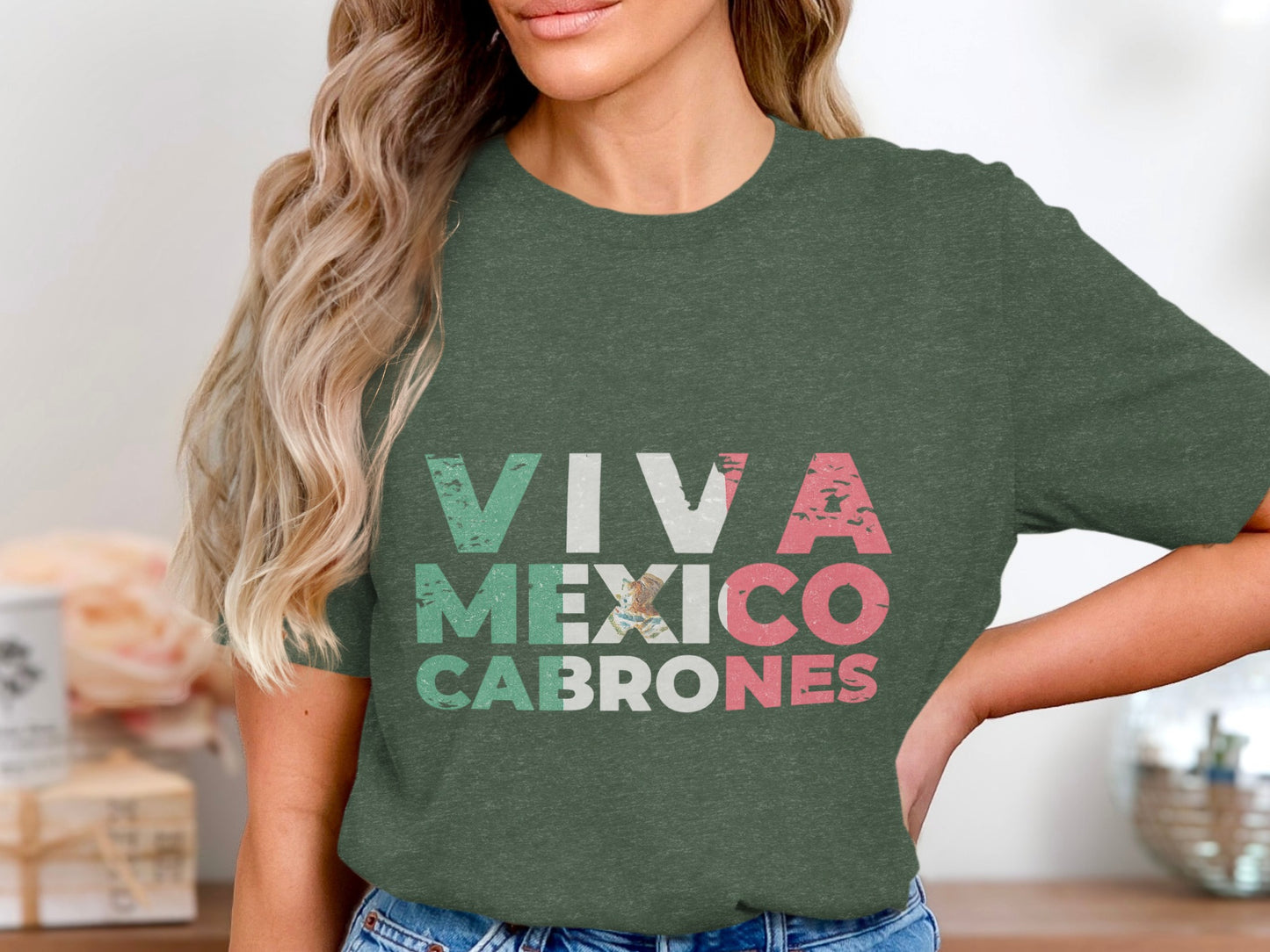 Viva Mexico Cabrones Graphic T-shirt product type