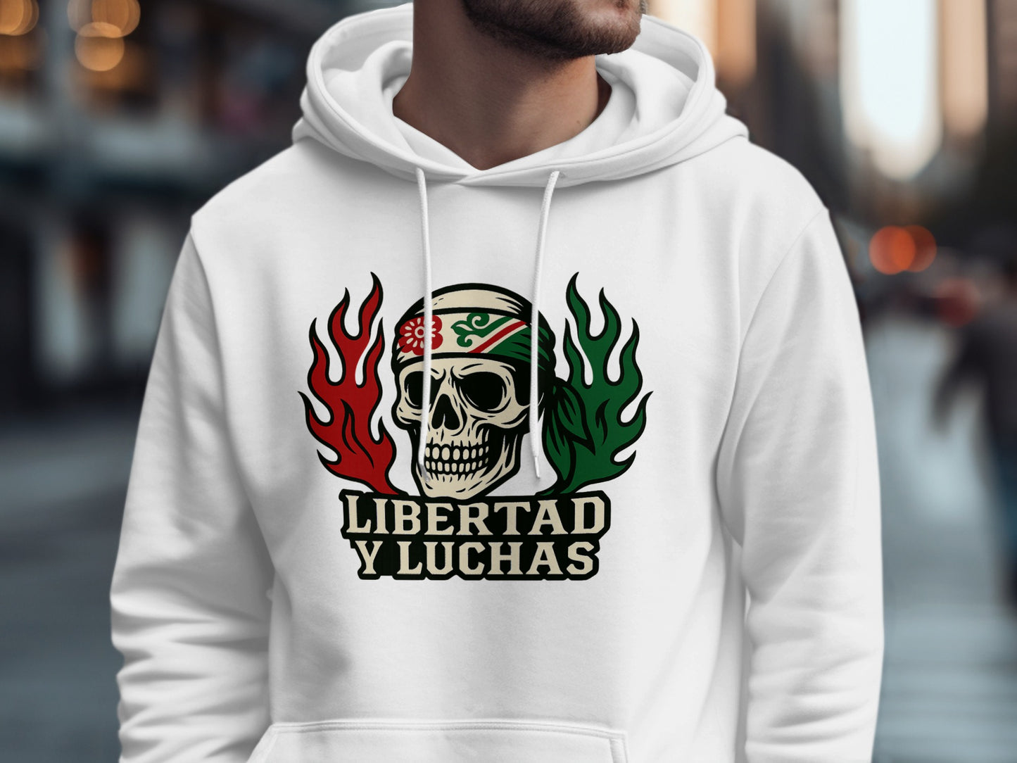 Libertad y Luchas Skull Graphic Hoodie product