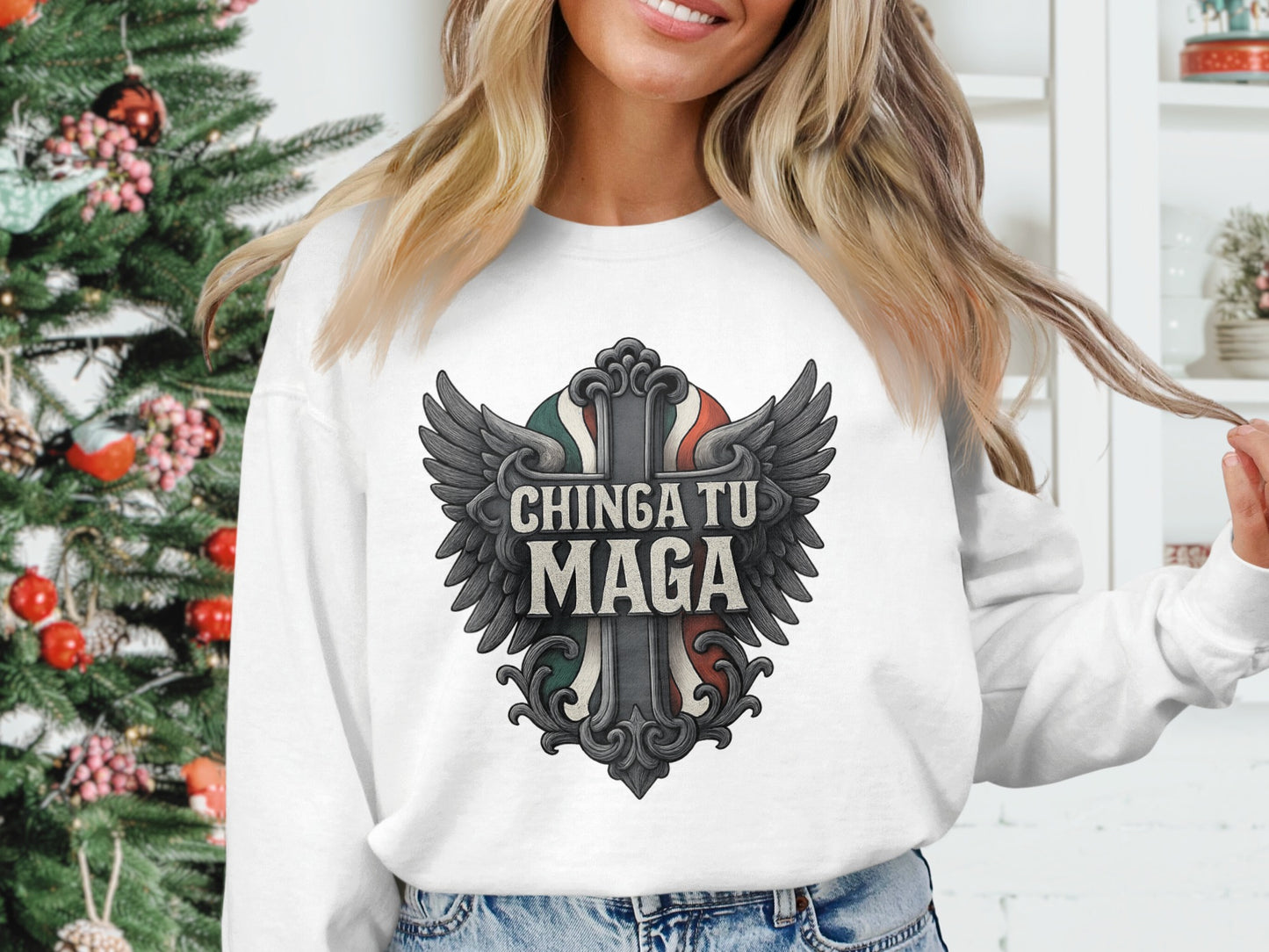 Chinga Tu Maga Graphic Design Sweatshirt product