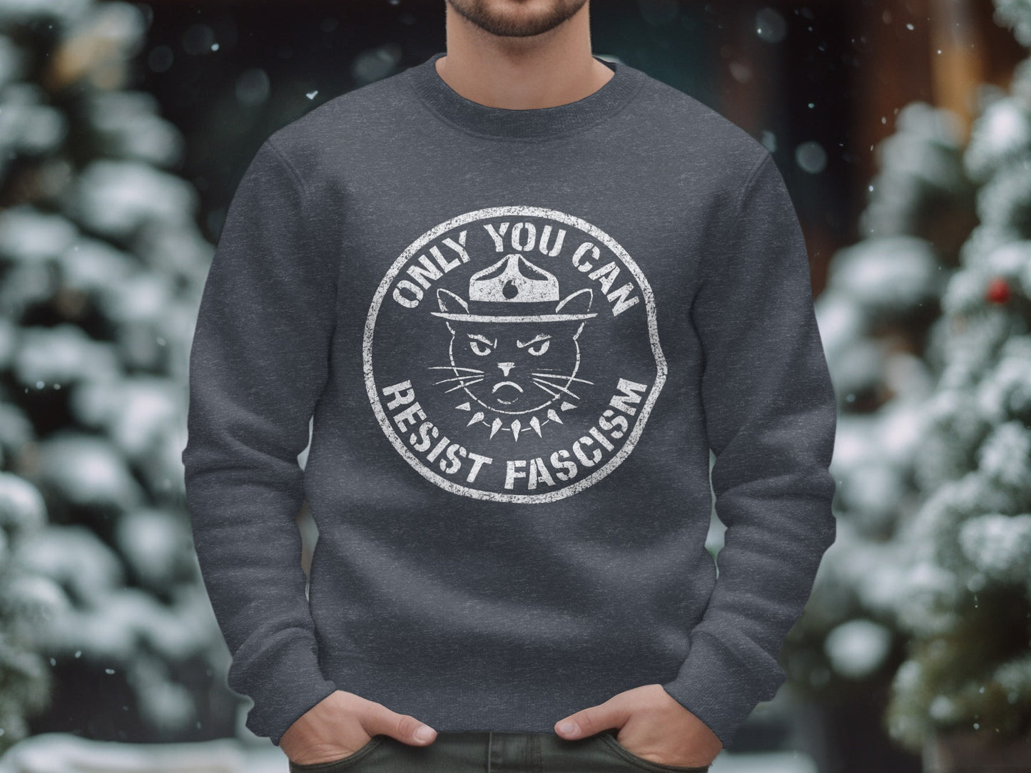 Only You Can Resist Fascism Graphic Sweatshirt product