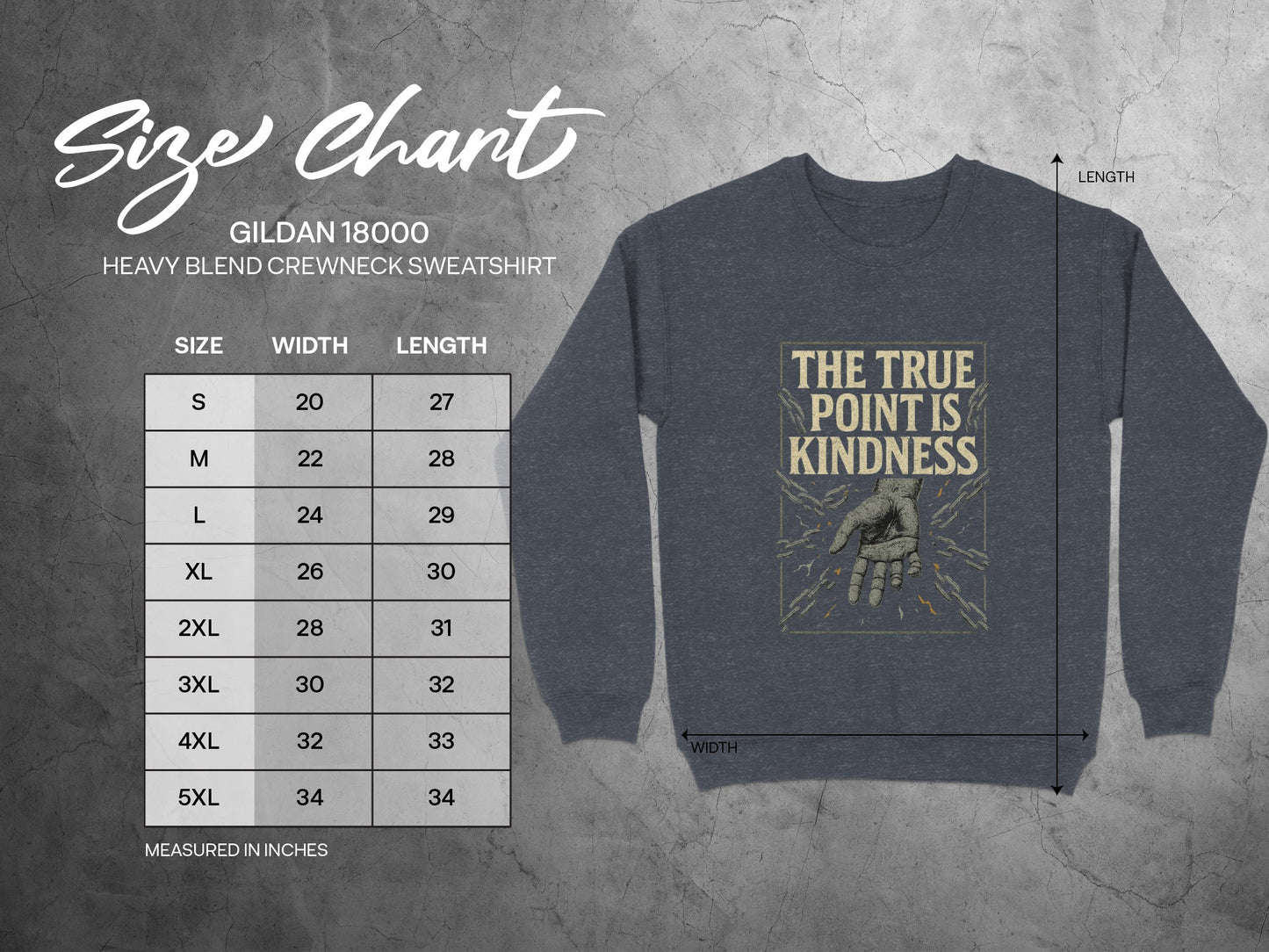 The True Point Is Kindness Graphic Sweatshirt product