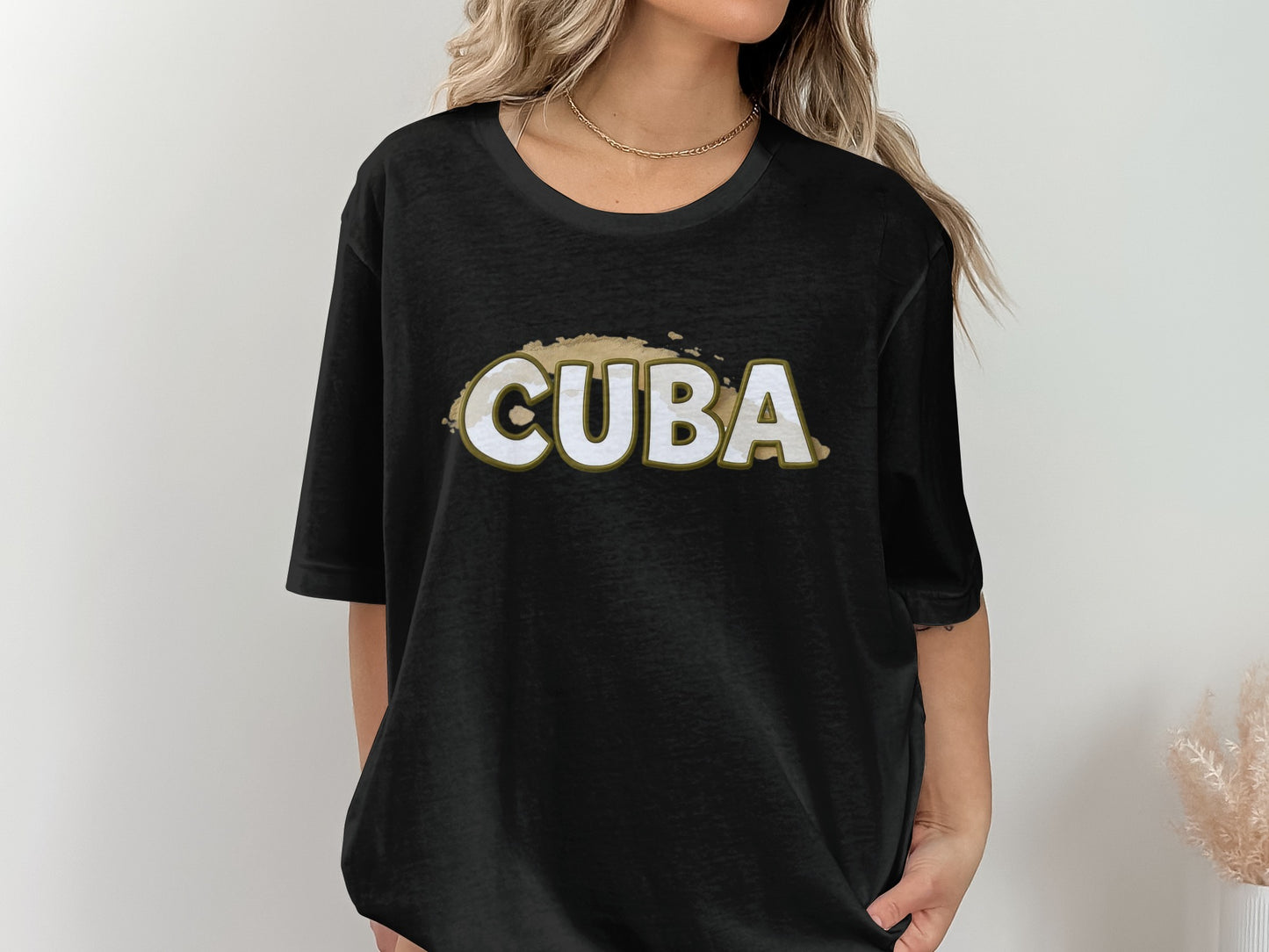 Stylish Black Cuba Graphic Tee T-Shirt Trendy Fashion Product
