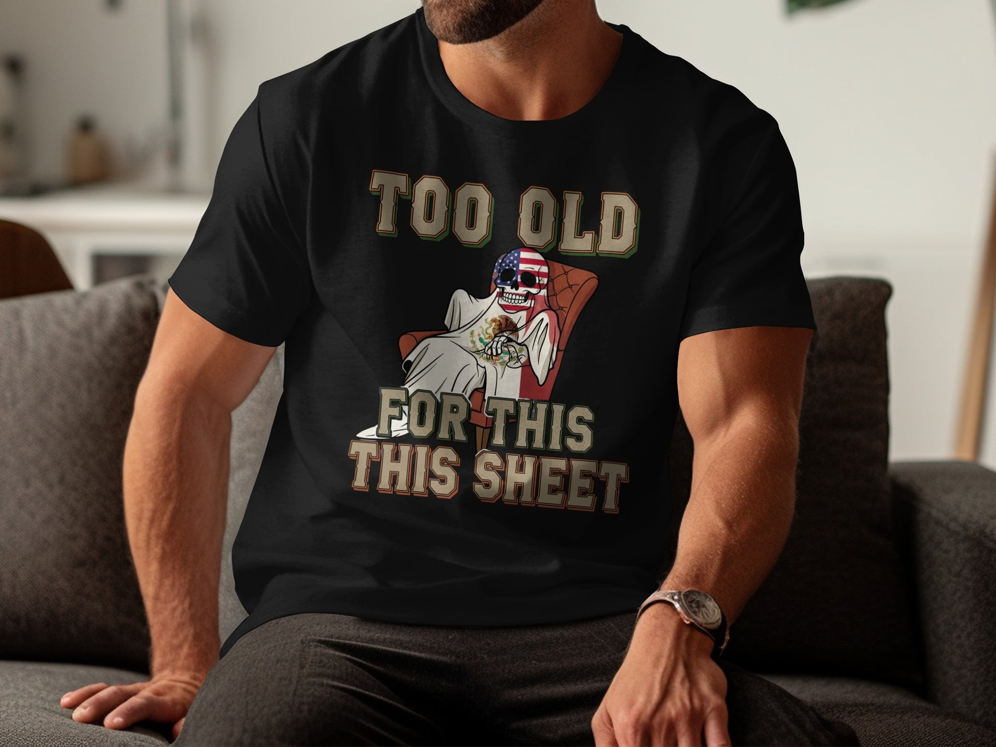 Too Old for This This Sheet Halloween T-Shirt product