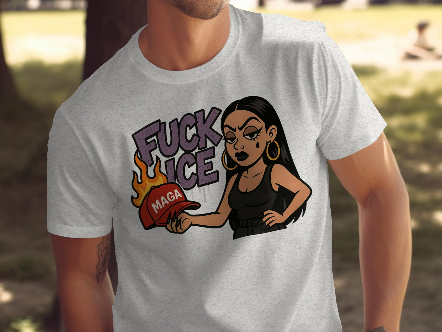 Graphic T-Shirt with Bold Statement Design product type