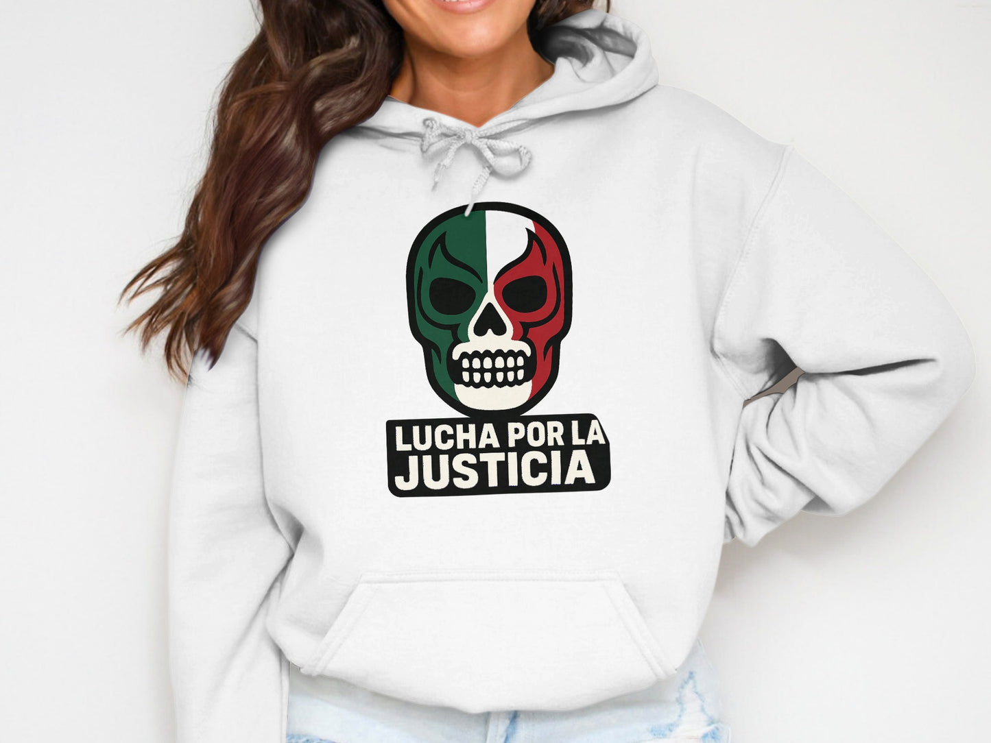 Lucha Por La Justicia Skull Print Hoodie product type