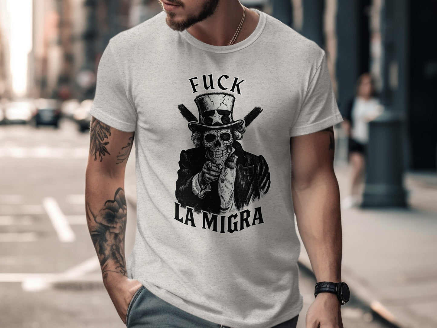 Bold Statement Skull Graphic Tee Shirt product type