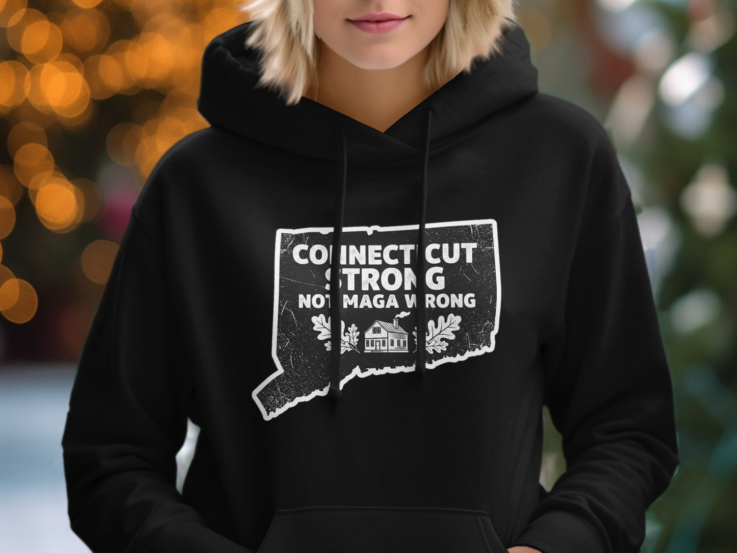 Connecticut Strong Not MAGA Wrong Hoodie product