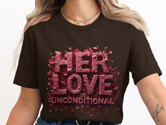 Her Love Is Unconditional Graphic T-Shirt product type
