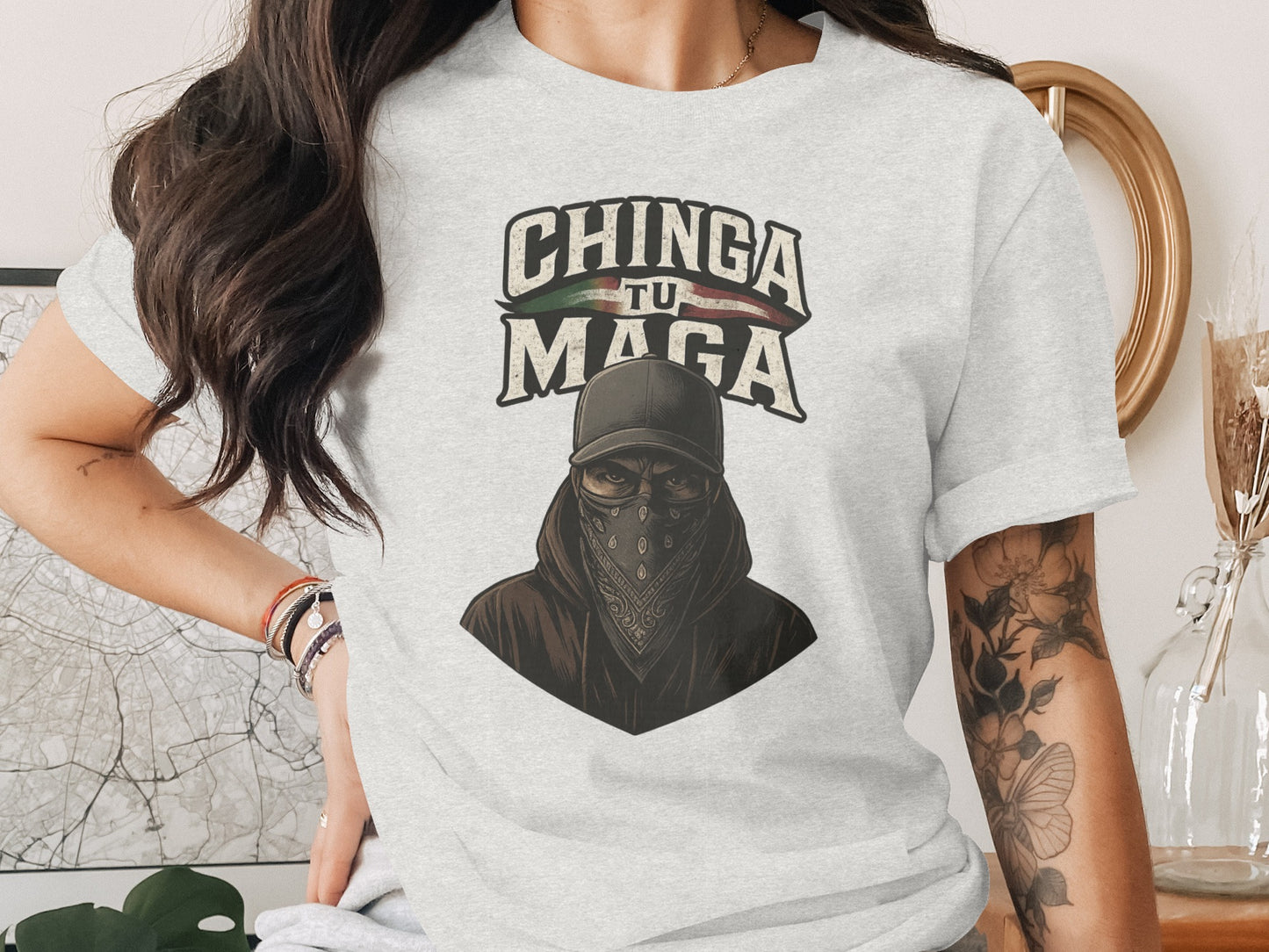 Chinga Tu Maga Graphic Tee Streetwear Style T-shirt product