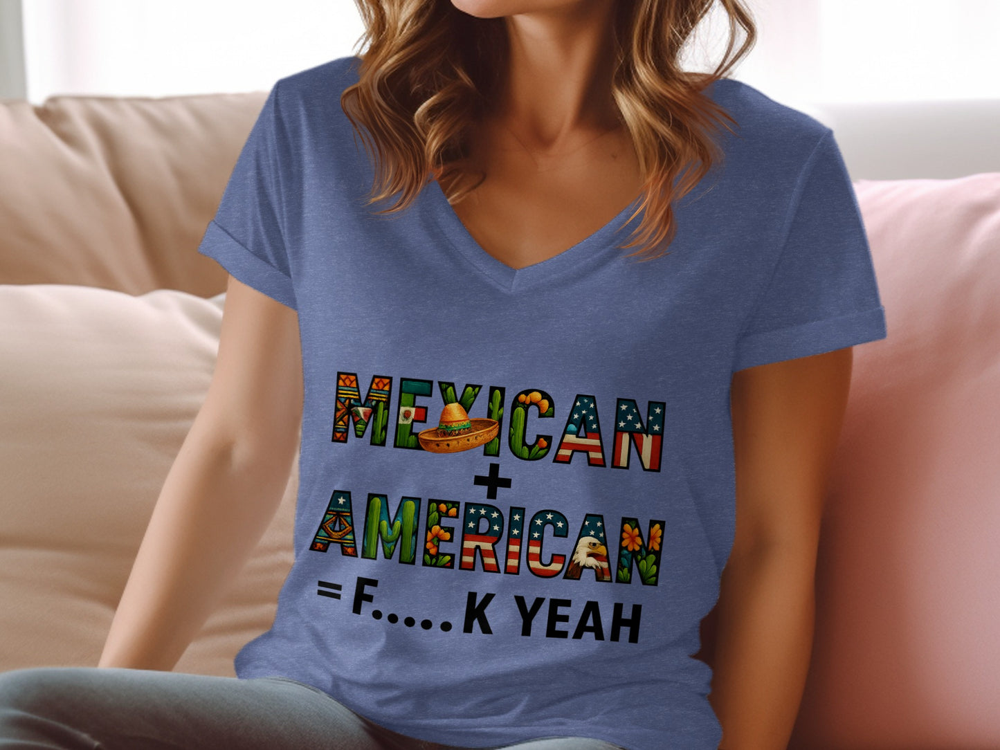 Mexican American F...K Yeah Graphic T-Shirt product type