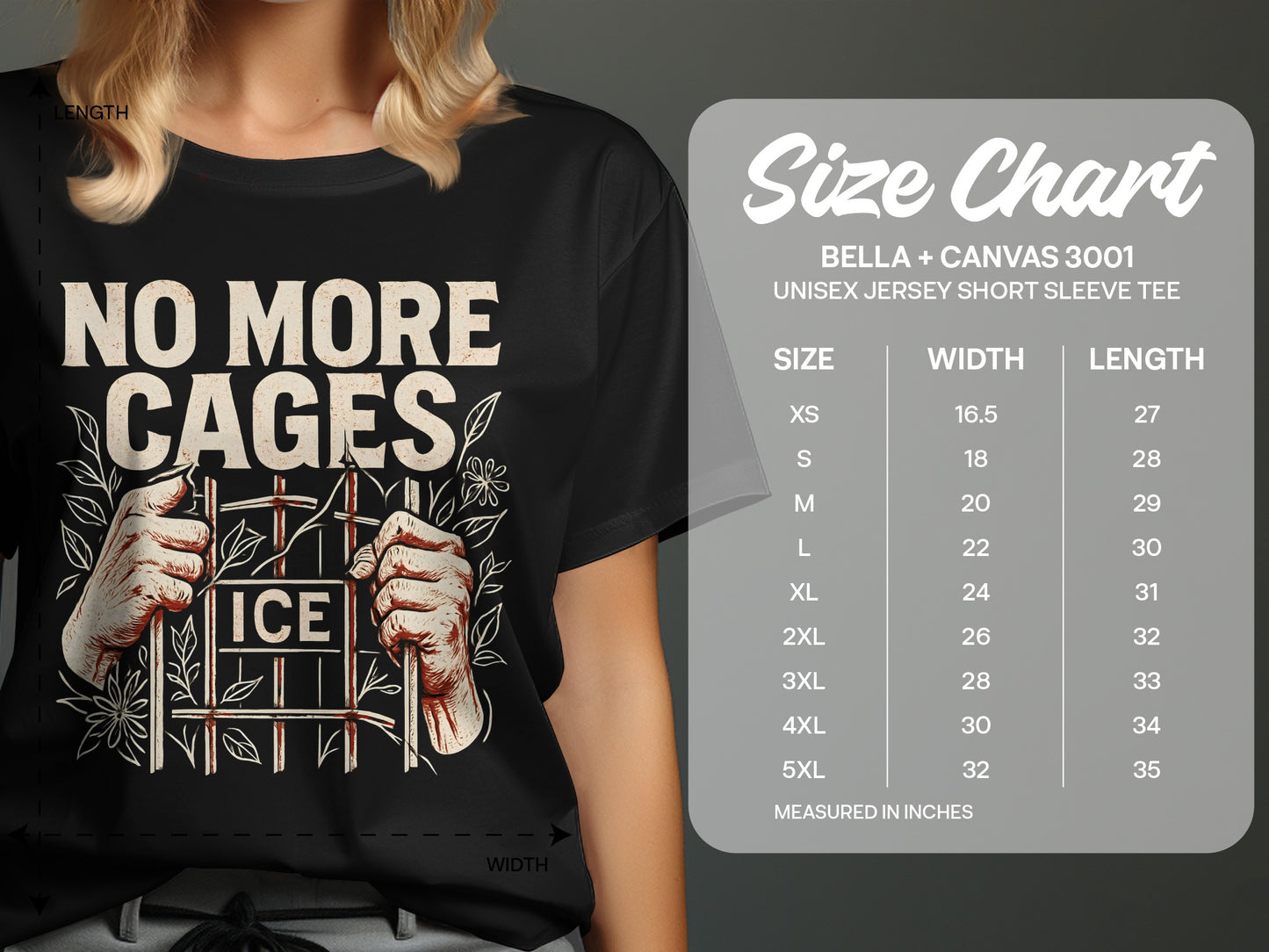 No More Cages Ice Unisex Jersey Short Sleeve Tee product type