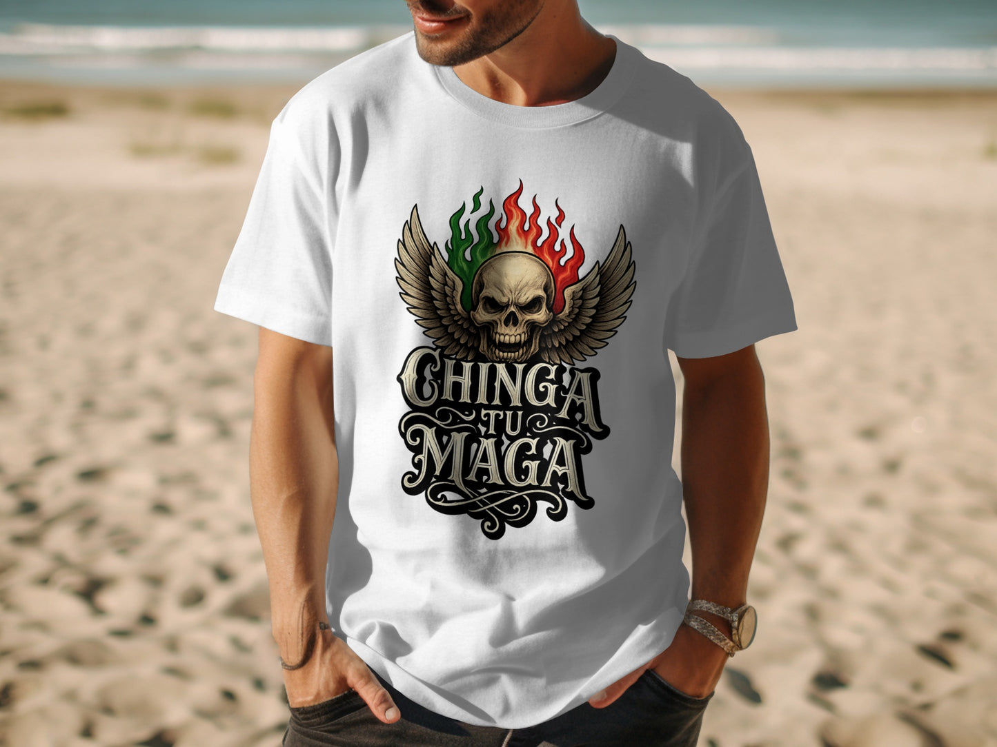 Bold Skull 'Chinga Tu Maga' Unisex T-Shirt product type