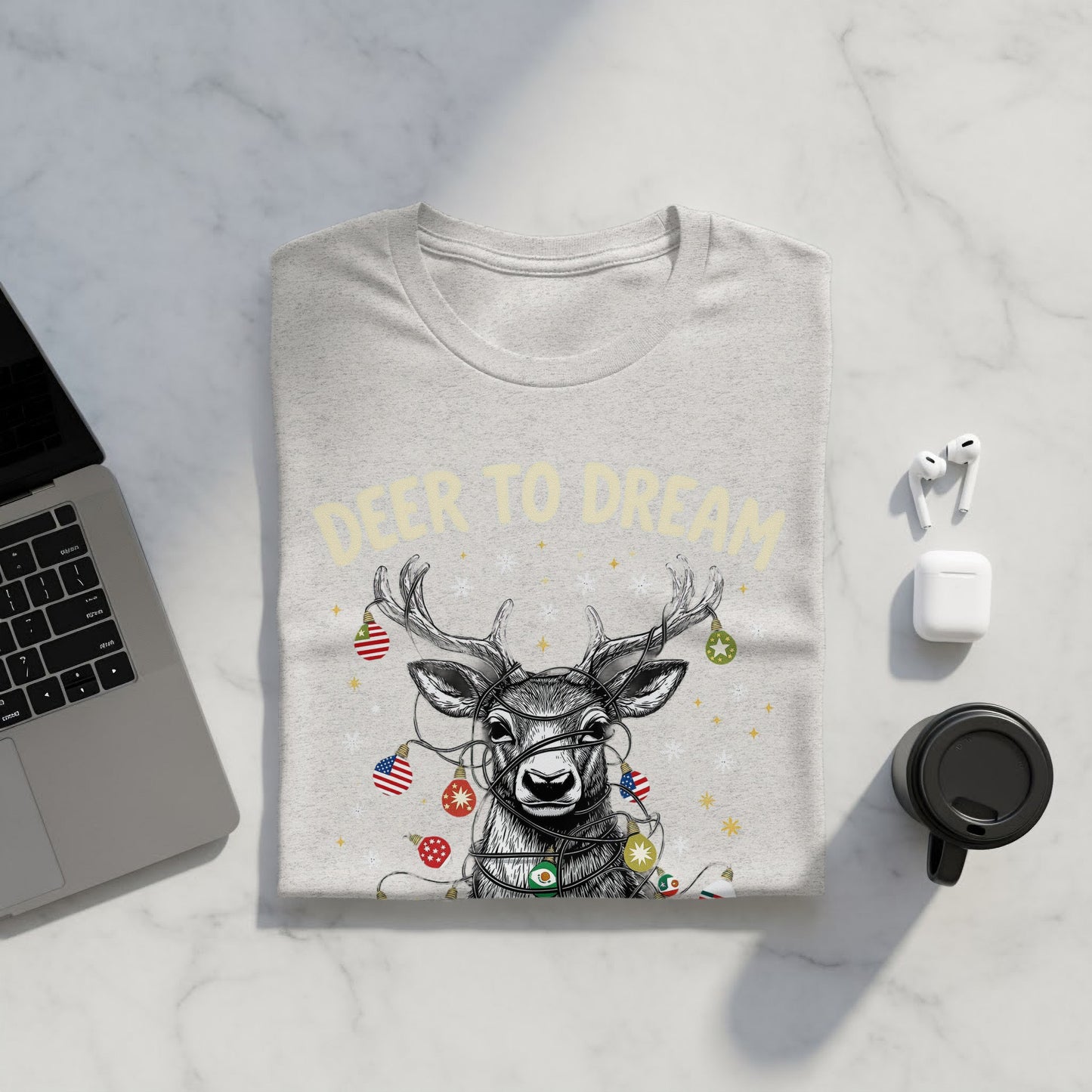 Deer to Dream Festive Holiday Themed Shirt product