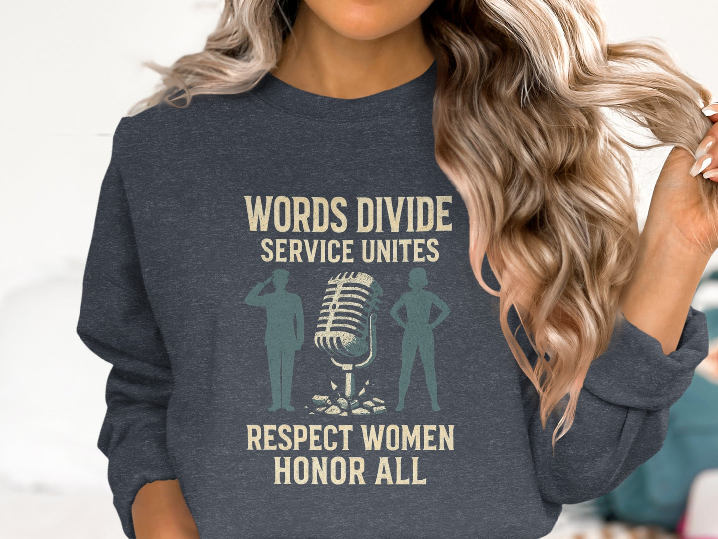 Words Divide Service Unites Respect Women Honor All product type