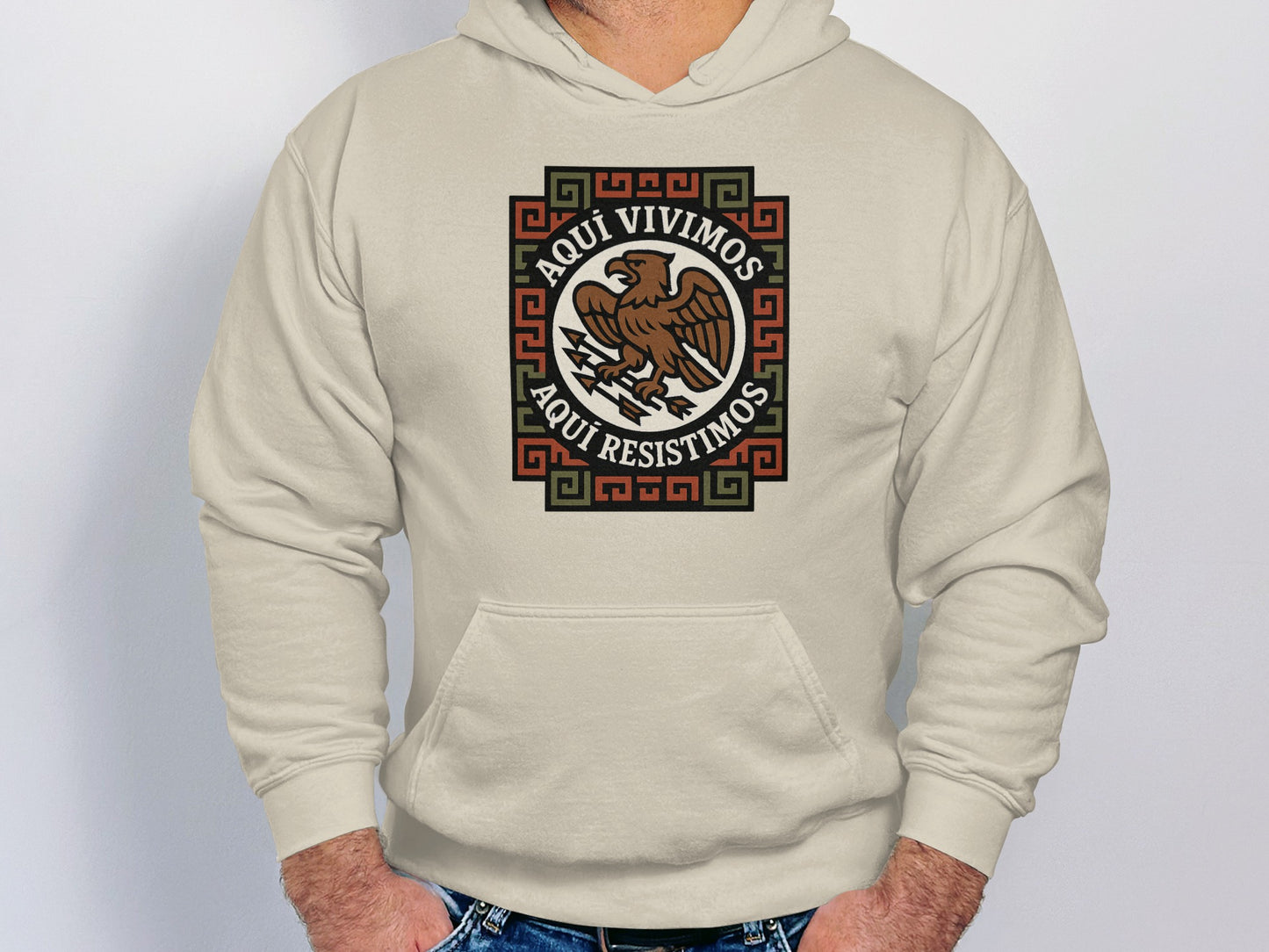 Aquí Vivimos Aquí Resistimos Statement Hoodie product type